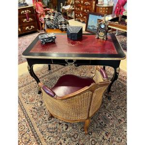 Lyonnais Blackened Wood Desk Ep Louis XV