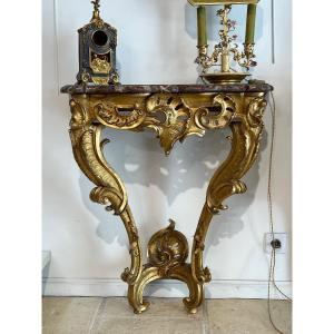 Console (small) Regence Period Golden Oak