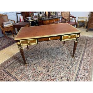 Louis XVI Style Double Flat Desk Stamped By P Sormani