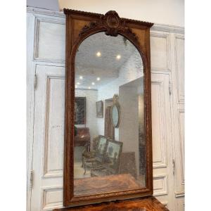 A Pair Of Mid-18th Century Oak Paneled Mirrors