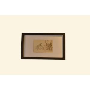 Anonymous Drawing, 19th Century - France, Second Empire 