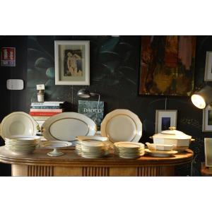 Legrand Limoges Porcelain Dinner Service, Circa 1930