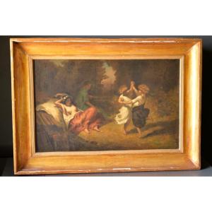 Alexandre - Marie Longuet (1805-1851) - Bohemian And Poetic Scene