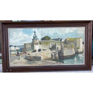 20th Century Oil On Canvas By “guy Pennamen”