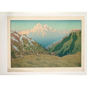 Colour Lithograph: "the Mountain", Circa 1897 - Henri Rivière (1864–1951)
