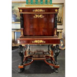 Empire Period Mahogany Secretary, Attributed To Jacob Desmalter