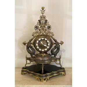 Geoffroy Dechaume & Maximilien Delafontaine - 19th Century "persian" Bronze Clock