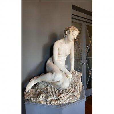 Large Sculpture ‘slave’, Attributed To Luigi De Luca (1857-1938) Circa 1892/1893