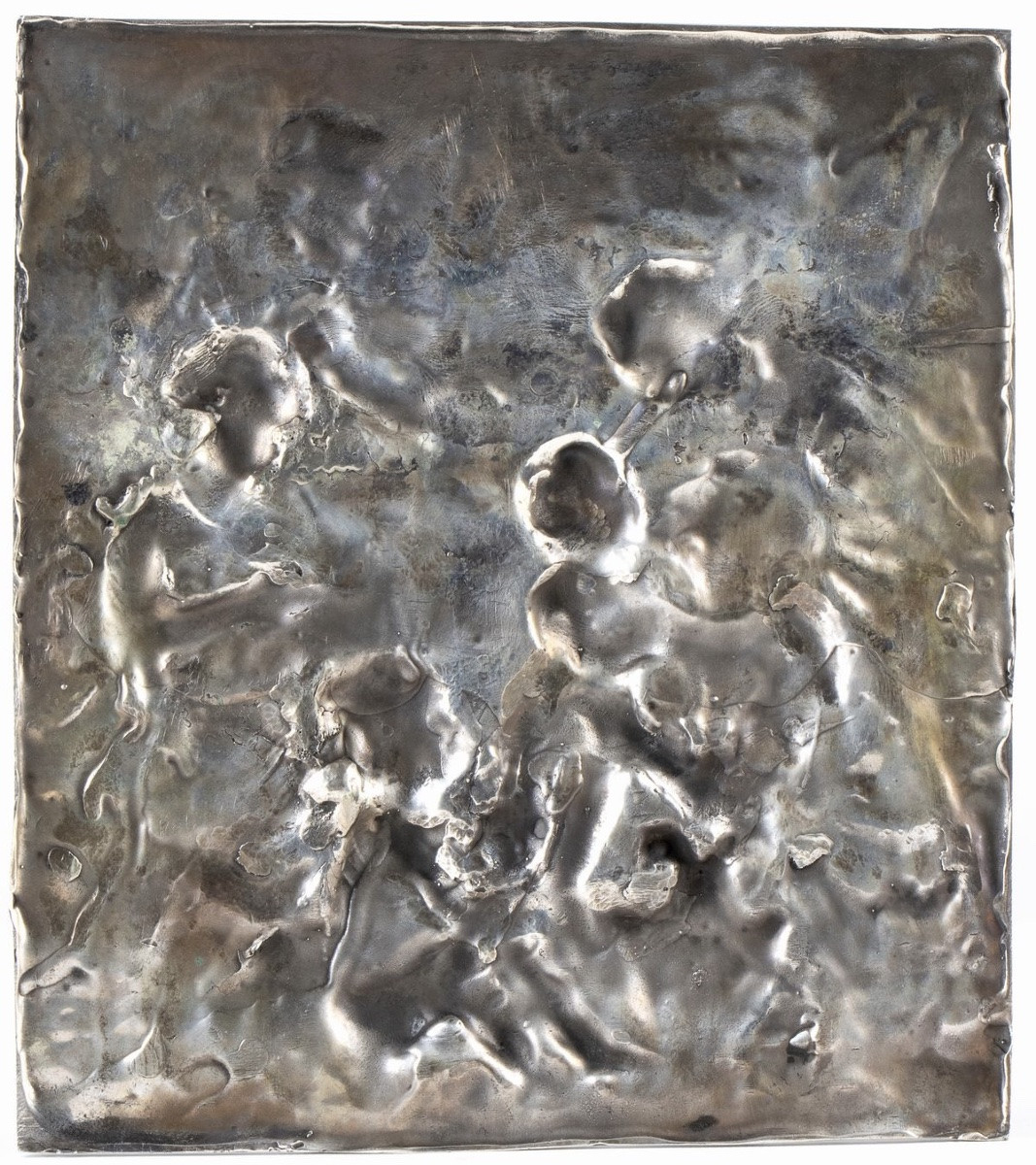 Placca in argento con Sacra Famiglia e Santi, Roma, fine XVIII secolo Altezza x larghezza x lun-photo-4