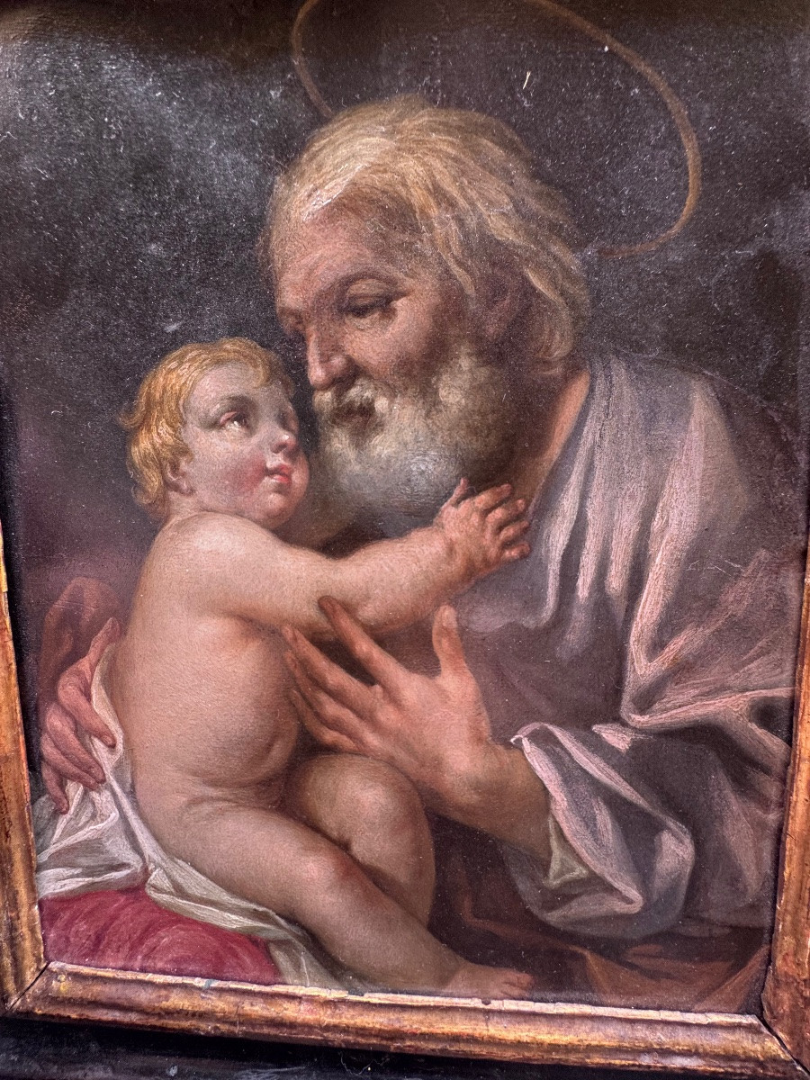 Antico dipinto di grande qualita’ del 1600 di scuola Bolognese attribuito al grande Maestro FRA-photo-3