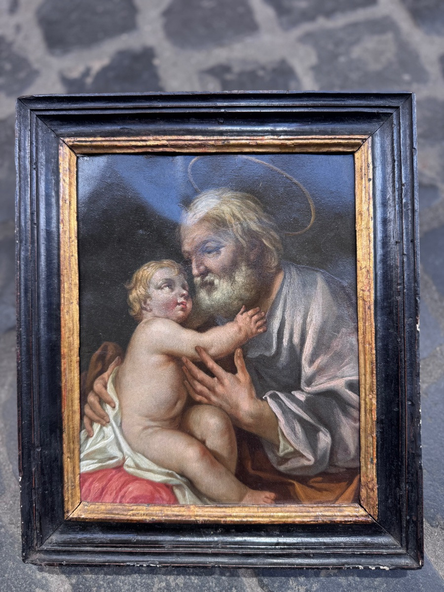 Antico dipinto di grande qualita’ del 1600 di scuola Bolognese attribuito al grande Maestro FRA-photo-1
