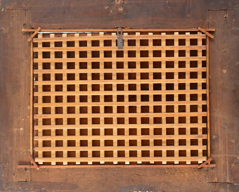 antico dipinto su tavola Veneto Cretese dei primi del 500 sec XVI , raffigurante la cattura di -photo-3