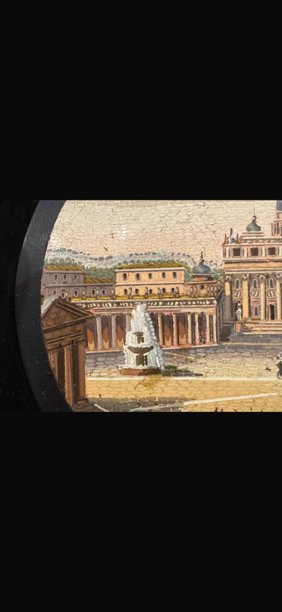 antico micromosaico Romano molto minuto , con colori pastello , tipici del MaestroBiagioBarzott-photo-7