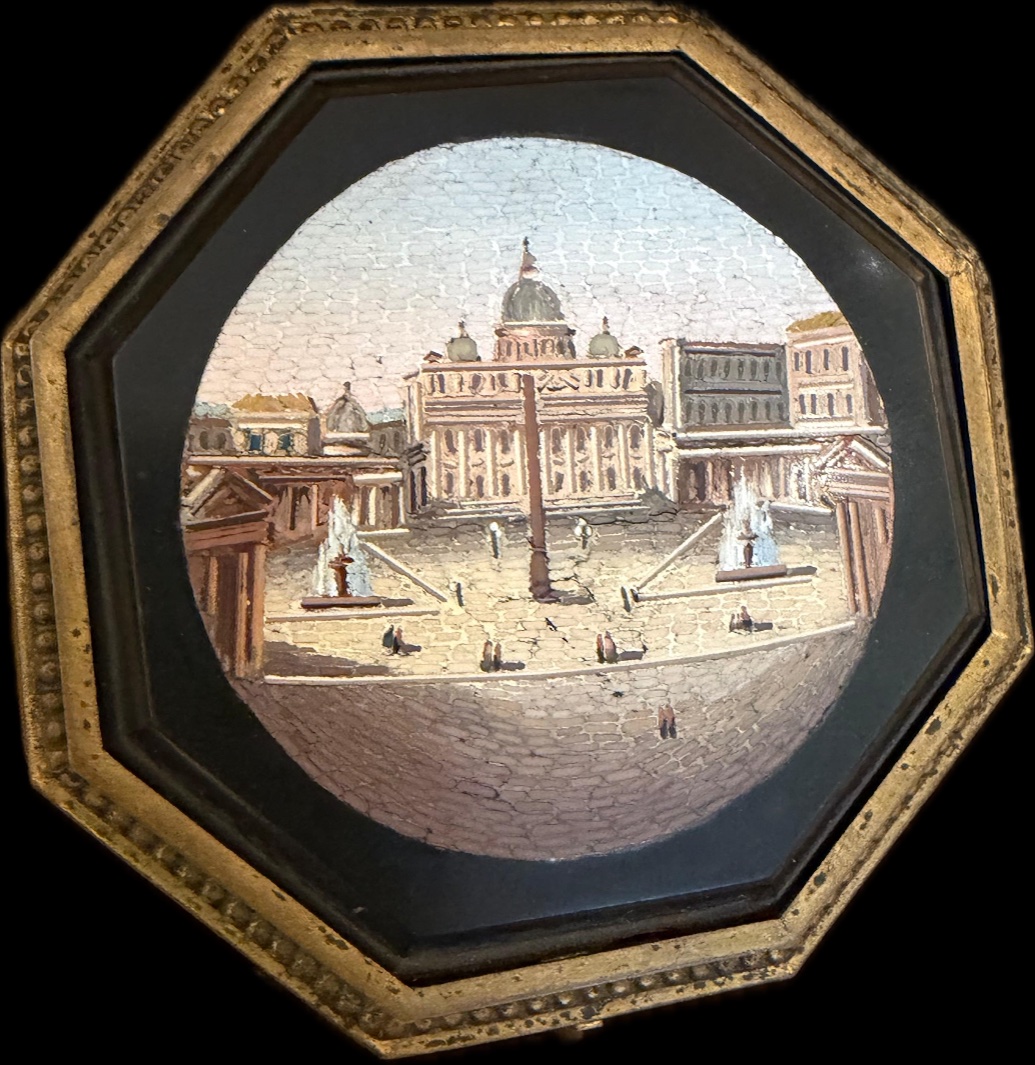 Descrizione SCATOLa PORTAGIOIE, ROMA, FINE SECOLO XIX 1850/60 ca  di forma esagonale in metallo-photo-3