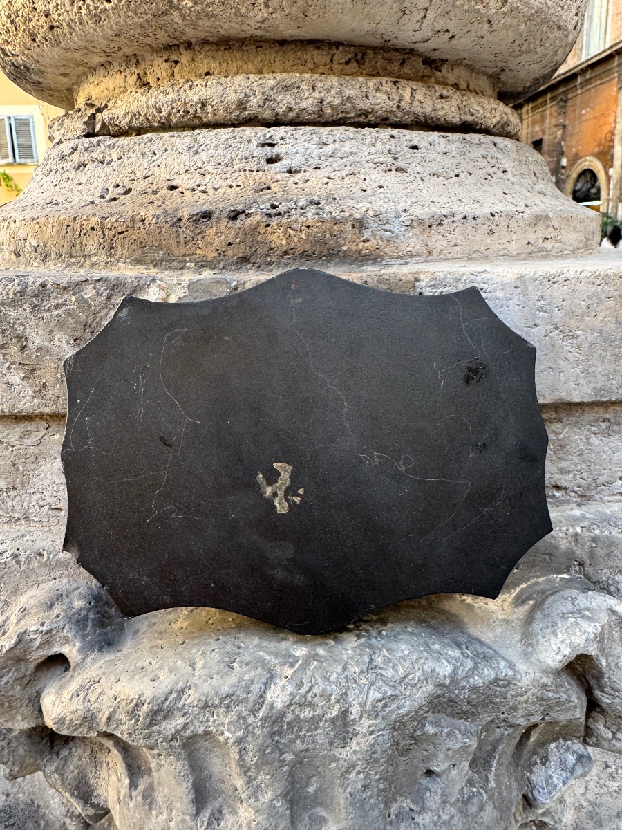 Antico esemplare Micromosaico Romano dall Antica Scuola Vaticana , della Veduta da particolare -photo-7