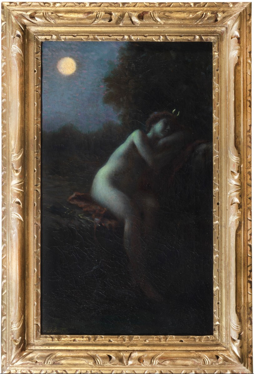 Diana dormiente al chiaro di luna - Gaston Bonfils (1855 - 1946)