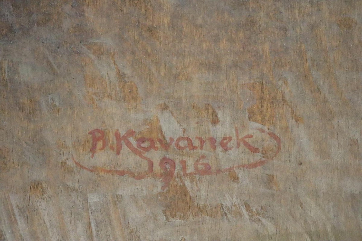Trittico da viaggio con natività - Bedrich Kavanek (1870 - 1949)-photo-3