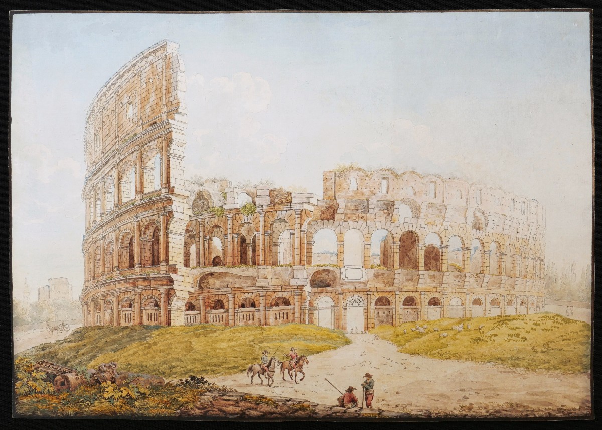 Veduta del Colosseo - Franz Kaisermann (Yverdon, 1765 – Roma, 1833)-photo-2