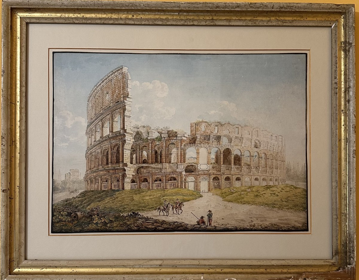 Veduta del Colosseo - Franz Kaisermann (Yverdon, 1765 – Roma, 1833)