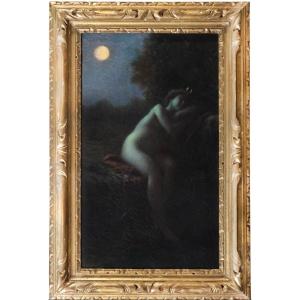 Diana dormiente al chiaro di luna - Gaston Bonfils (1855 - 1946)