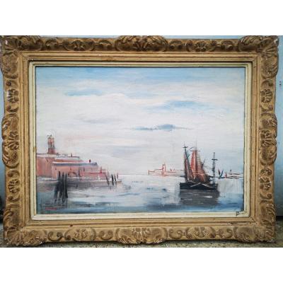 Huile Sur Toile Venise