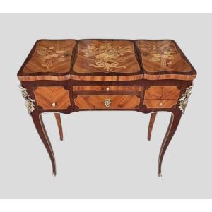Louis XV 18th Century Dressing Table Stamped L.peridiez