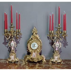 Louis XV Rocaille Fireplace Trim 19th Century