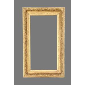 Rectangular Frame, Gilded Wood, 19th Century