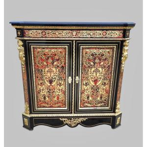 Two-door Sideboard, Napoleon III Period, Boulle Marquetry