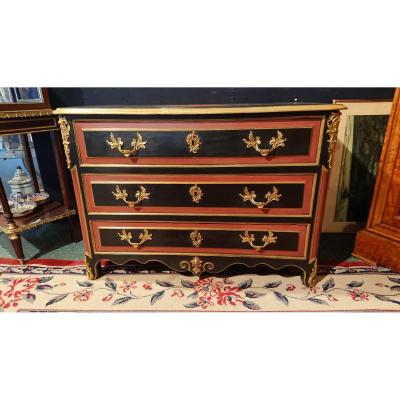 18th Century Polychrome Chest Of Drawers "louis XIV" - Walnut