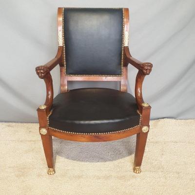 19th Century Officer's Armchair,
