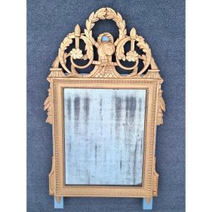 MIROIR a fronton d'époque " LOUIS XVI " 18ème.