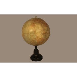 Terrestrial Globe, Bonnefond, 19th Century, Diameter 50 Cm