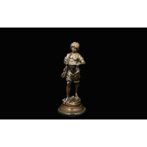 Regulates, Child On Violin, L&f Moreau (38 Cm)