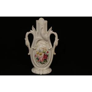 Vase, White Porcelain, 19th Century, 28 Cm