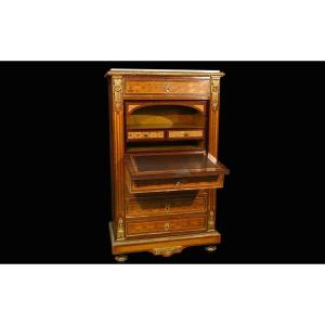 Inlaid Secretary, 19th Century