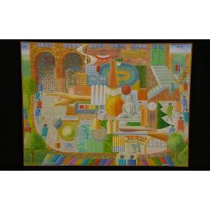 Oil On Canvas Signed "sibille", 20th