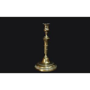 Louis XVI Bronze Candlestick, 18th Century