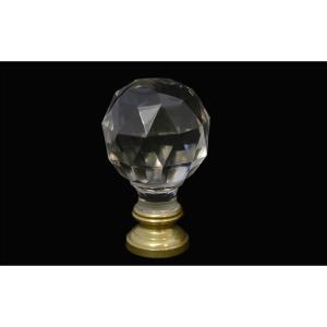 Staircase Ball, 19th Century, Full Crystal And Bronze