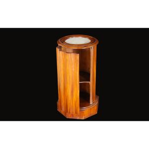 Somno, Pedestal Table, 1st Empire Blond Walnut (71 Cm)