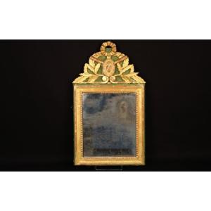 Vendée Mirror, Louis XVI, Gilded Wood, 18th Century 