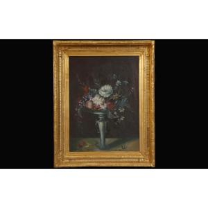 20th Century Still Life, Bouquet Of Flowers, René Margotton