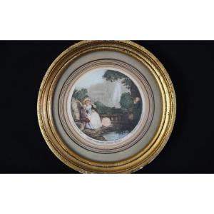 19th Century Engraving, G.schlumberger (diam: 14cm)