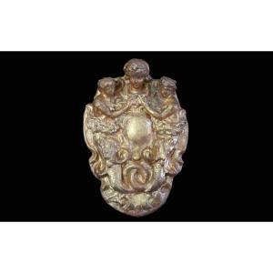 Transom Window, Gold Leaf, 18th Century 