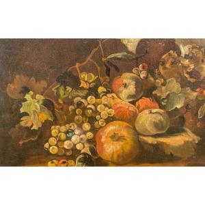 Oil On Canvas, Still Life, 18th Century (40x55)