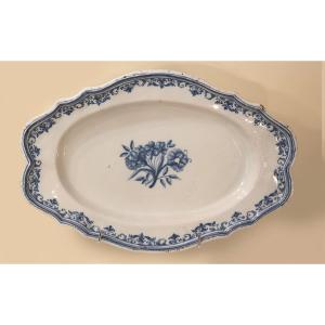Moustiers Earthenware Dish, 18th Century (38 Cm)