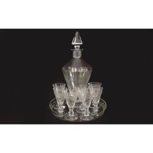 Liqueur Set, Crystal, Early 20th Century