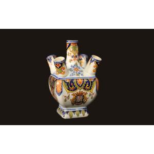 Flower Potter Desvres, 19th Century 