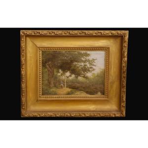 Oil On Fiber Cement, 19th Century 