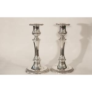Solid Silver Candlesticks